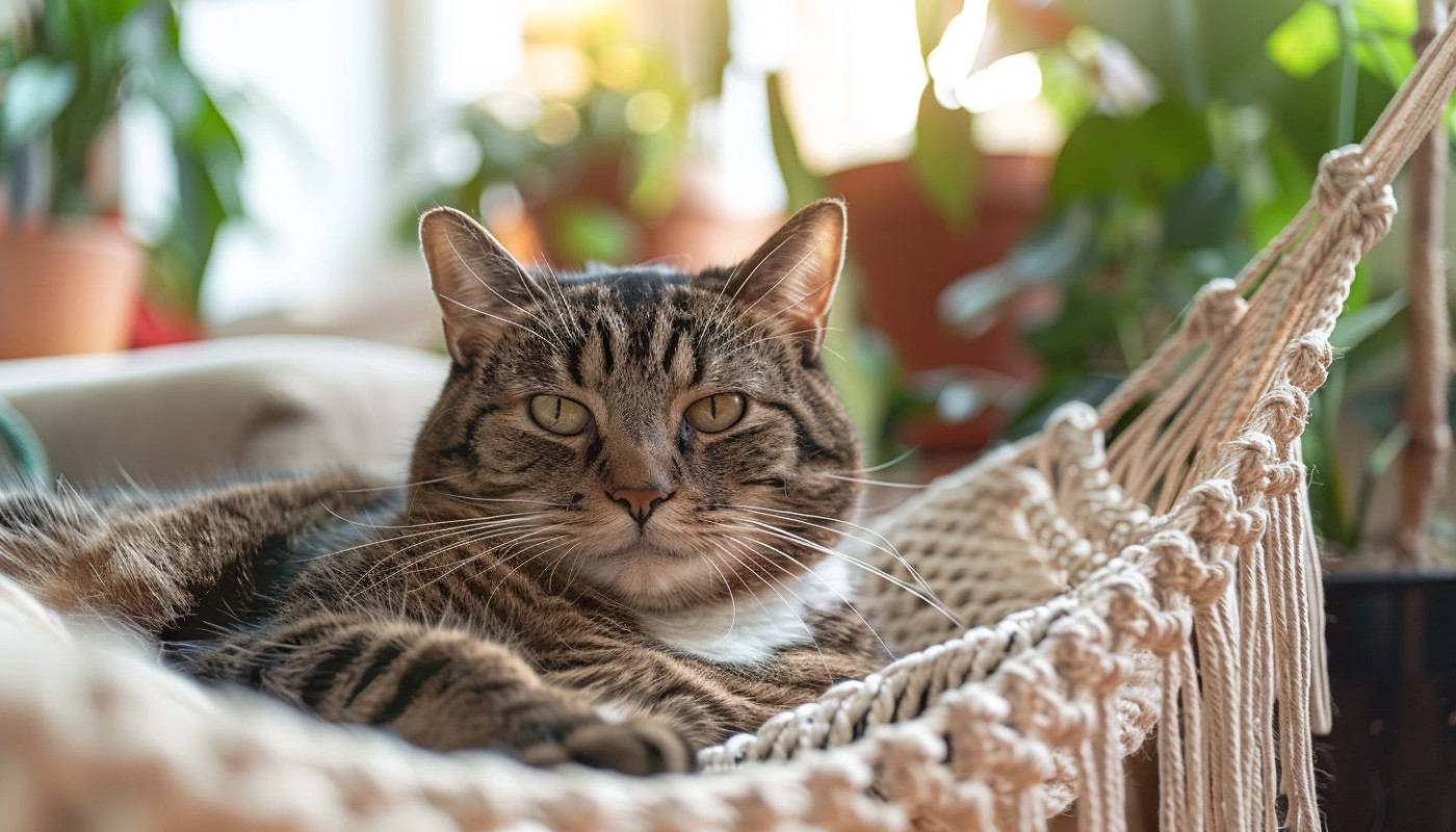 Comment le macramé améliore le bien-être des chats : exploration des bénéfices des hamacs en macramé